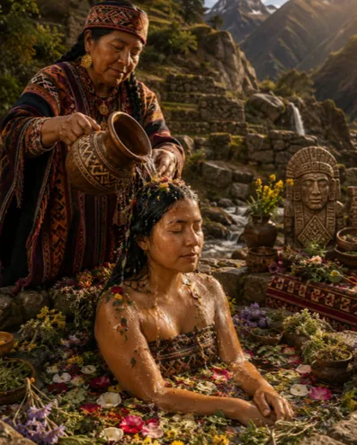 Flores sagradas andinas para el bano de florecimiento